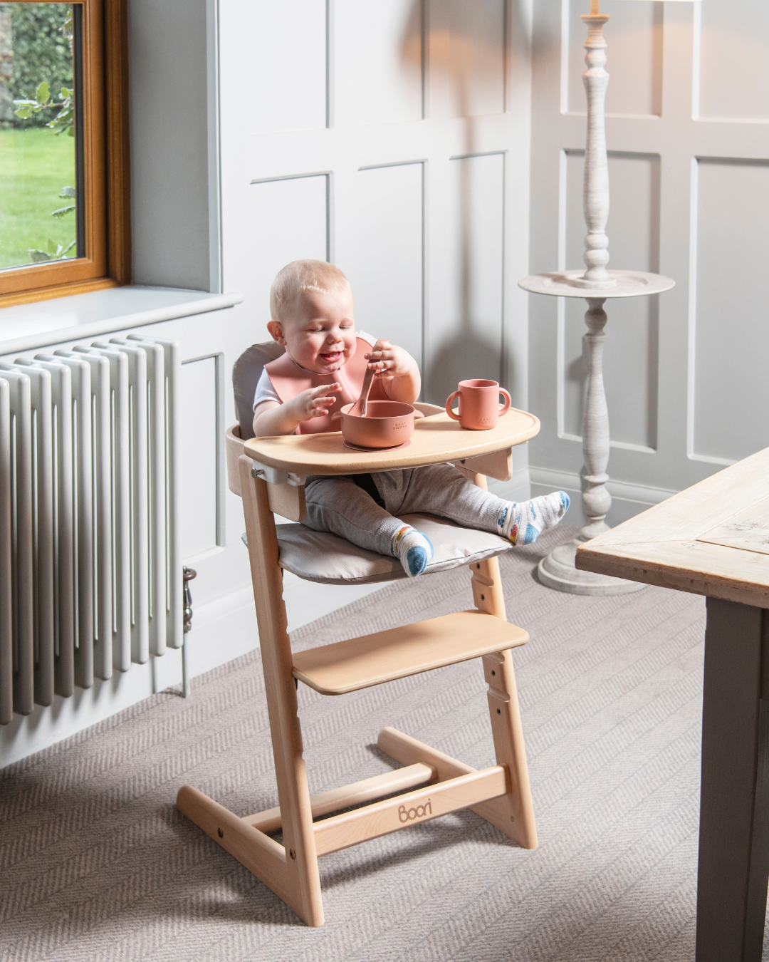 Weaning Gift Set | Luxe Silicone | All you need Essentials | Mess-Free | Grippy non-slip suction | Easy Clean | Dentist Developed (Dusky Rose) - £80 Value