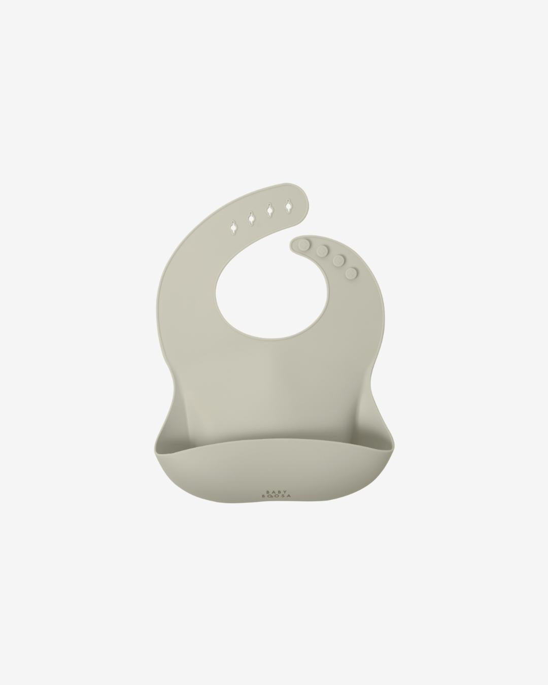 Comfort Bib | Adjustable-Fit | Easy Clean | No-Mess | No-Spill | Deep Catch (Salted Caramel)