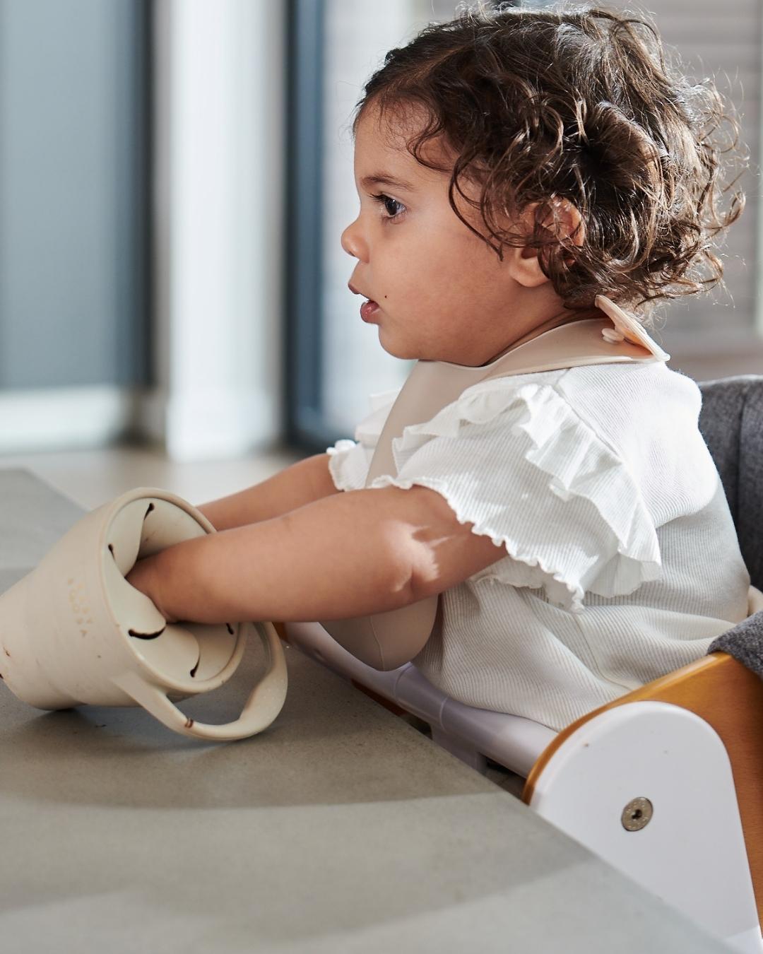 Surprise Snack Pot | Collapsible & Soft | No-Spill | Easy Grip | On-The-Go (Concrete Grey)