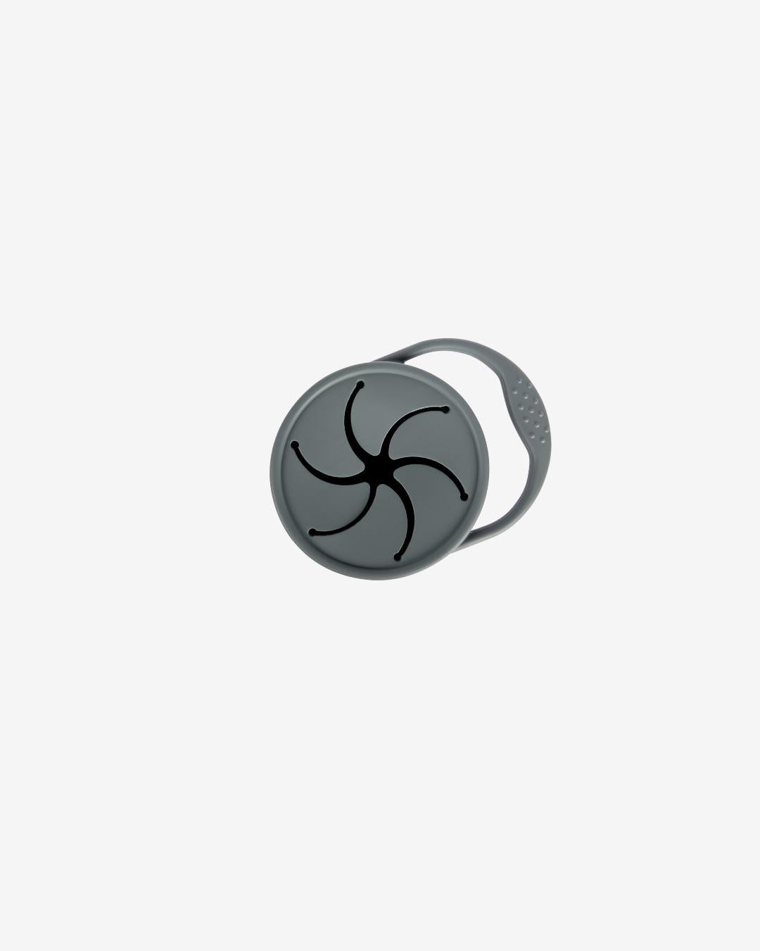 Surprise Snack Pot | Collapsible & Soft | No-Spill | Easy Grip | On-The-Go (Charcoal Grey)