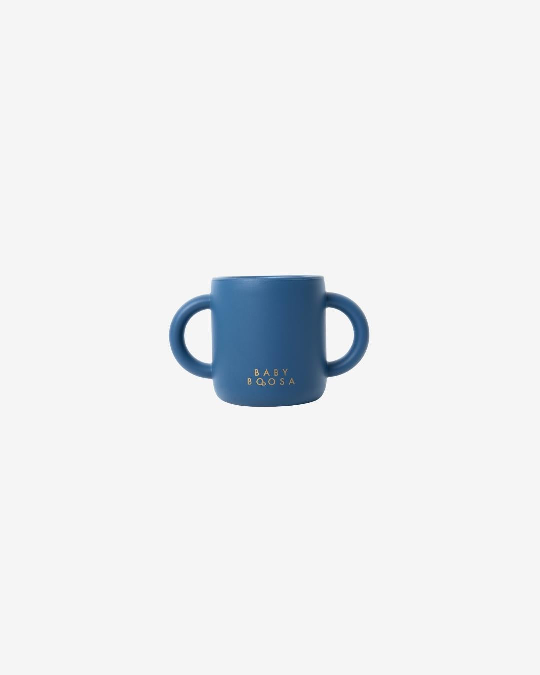 My 1st Cup | Soft on Gums Silicone | Comfort for Baby | Open top with Handles | Natural Oral Development (Riviera Blue)