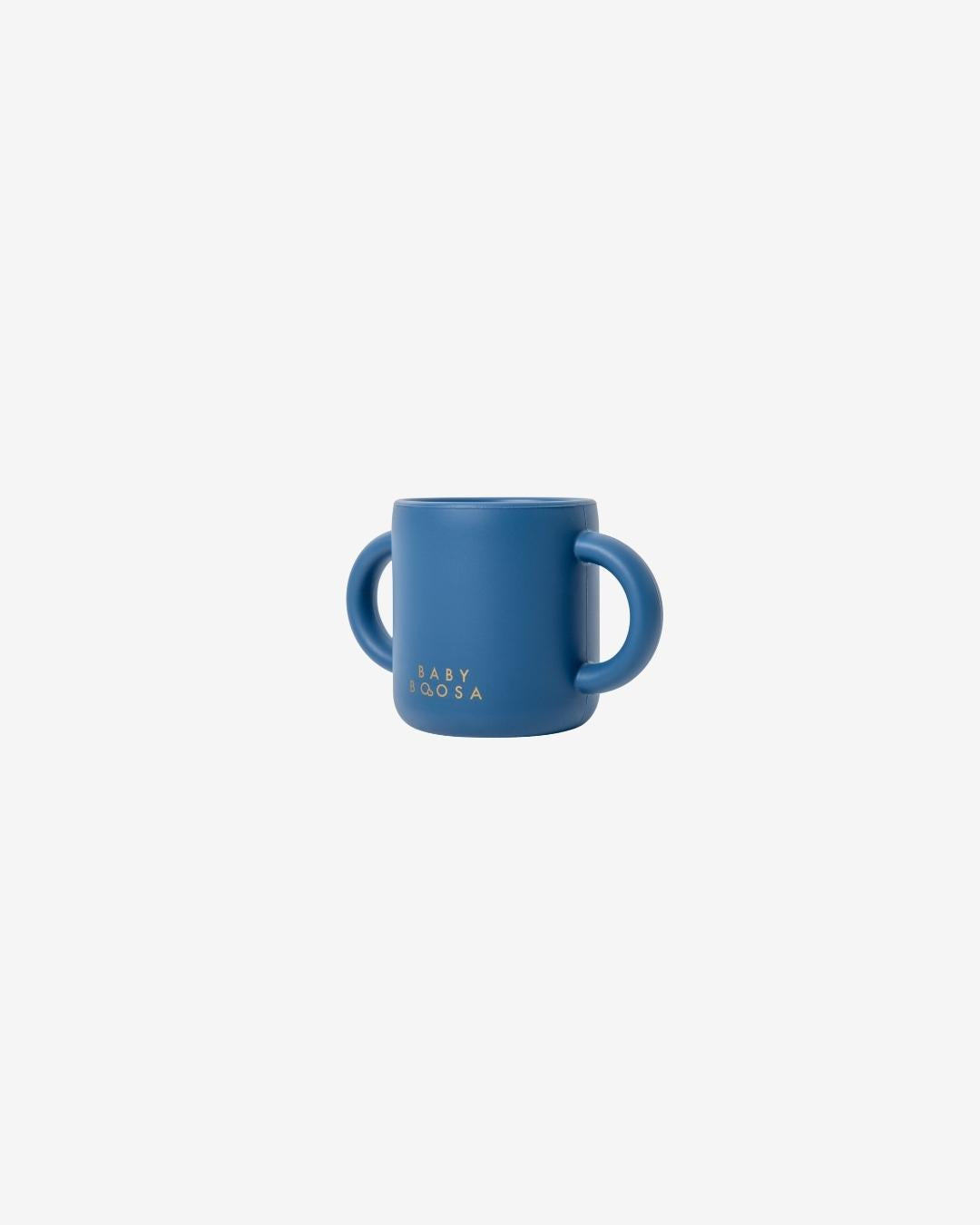 My 1st Cup | Soft on Gums Silicone | Comfort for Baby | Open top with Handles | Natural Oral Development (Riviera Blue)