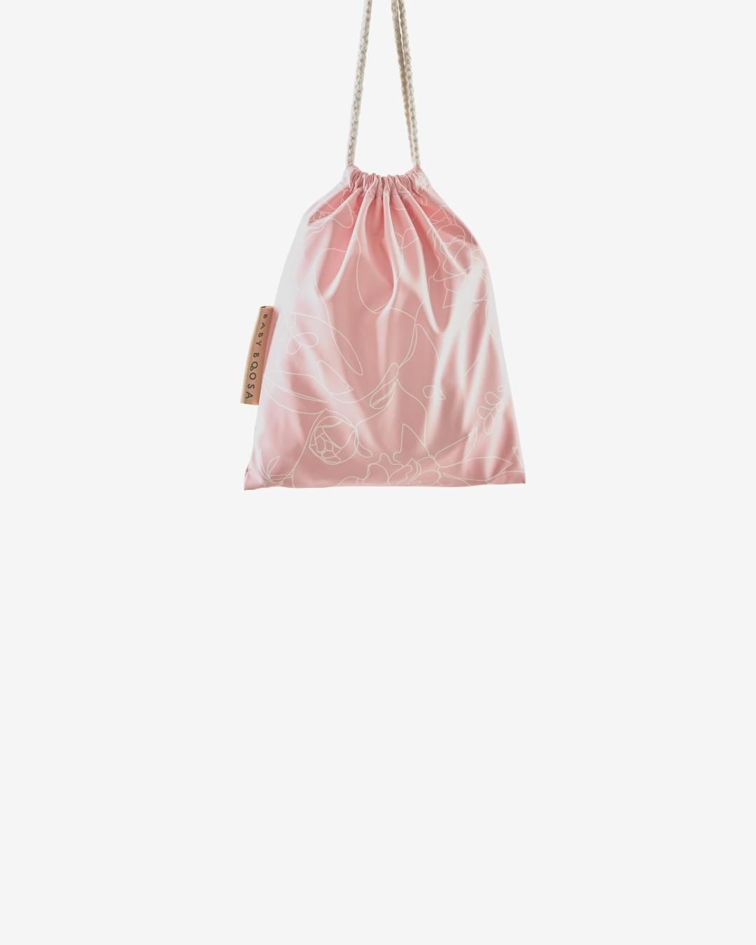 Comfort Fit Coverall Bib | Adjustable Neck & Arms | Easy Clean | No-mess | Waterproof | Eco Recycled (Sakura Print)
