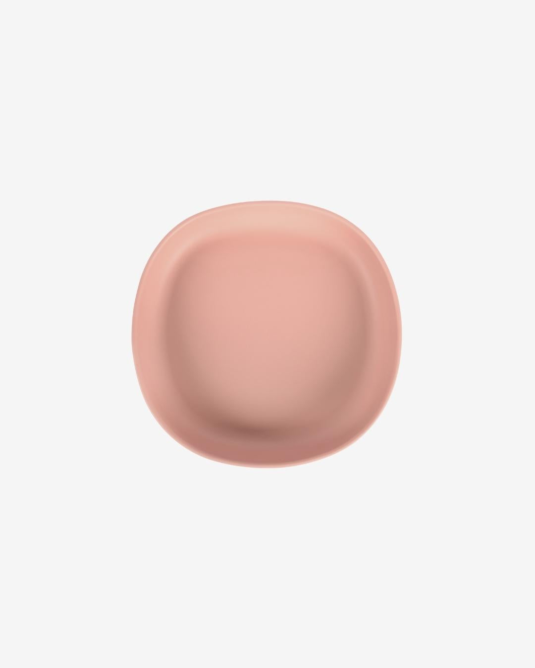 Silicone Dinner Plate | Side scoops | Toddler Training | Self Feeding (Dusky Rose)