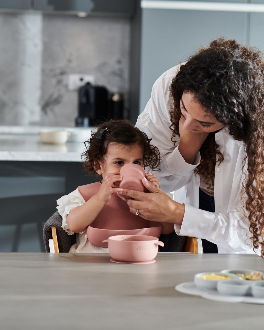 Bowl + Lid + Spoon Set | Grippy Suction | No-Spill | Easy Clean | Teething Soft Spoon