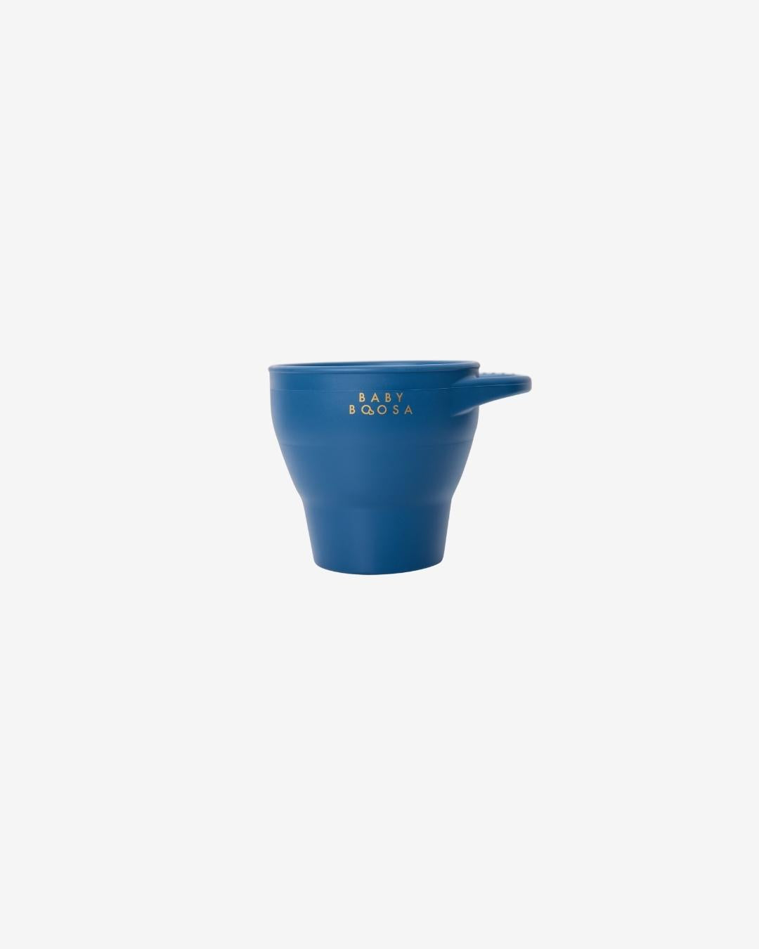 Surprise Snack Pot | Collapsible &amp; Soft | No-Spill | Easy Grip | On-The-Go (Riviera Blue)