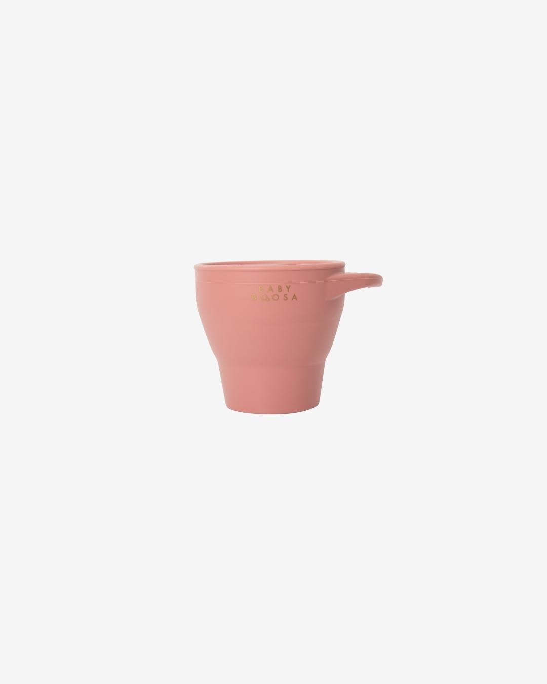 Surprise Snack Pot | Collapsible & Soft | No-Spill | Easy Grip | On-The-Go (Dusky Pink)