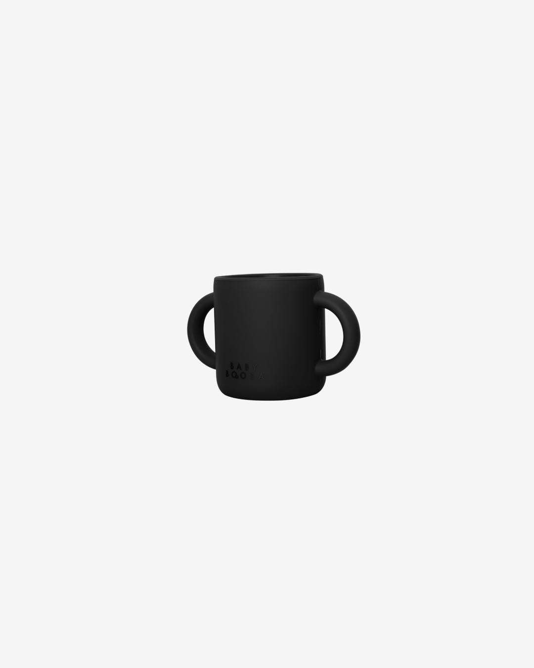My 1st Cup | Soft on Gums Silicone | Comfort for Baby | Open top with Handles | Natural Oral Development (Milano Black)