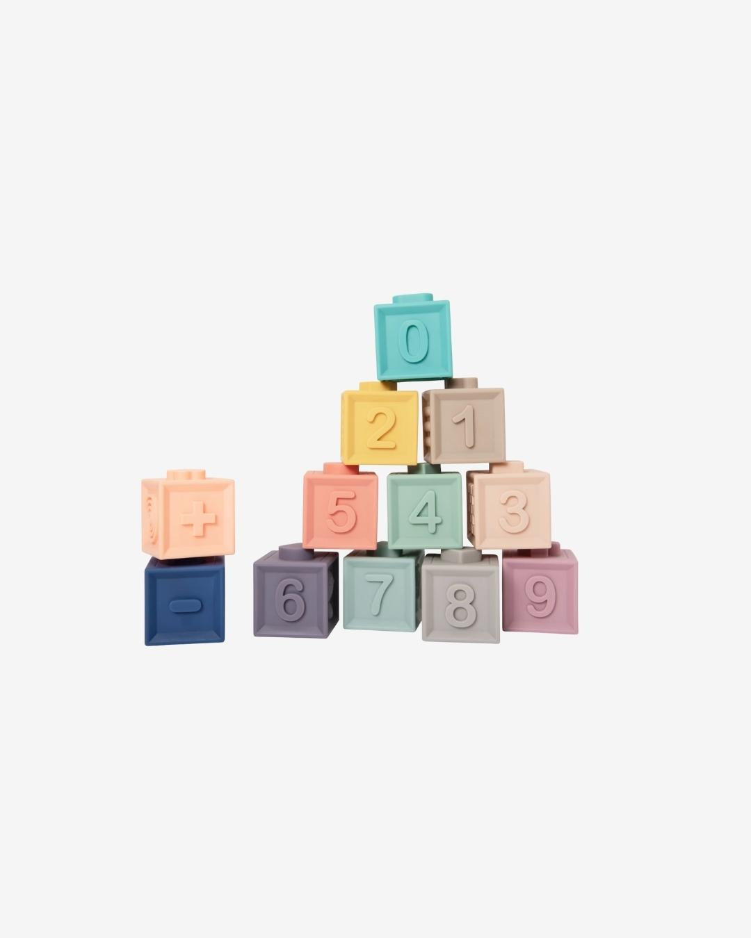 Cutie Cubes (x12) | Soft Learning Blocks | Stacking | Counting | Teething